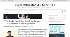 Desktop Screenshot of electronichealthreporter.com