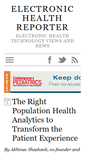 Mobile Screenshot of electronichealthreporter.com